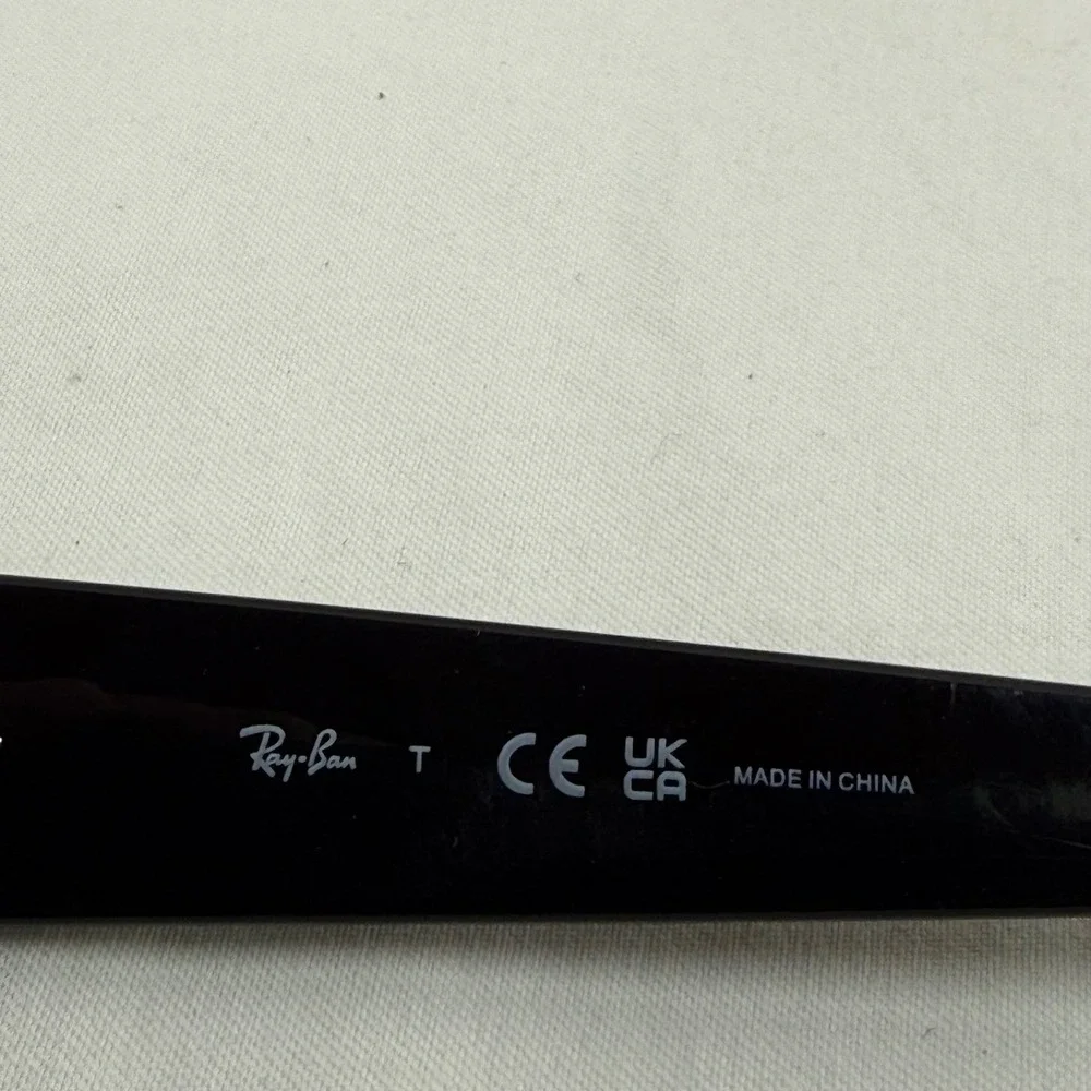 Ray-Ban Sunglasses FRAME ONLY Black RB4388 601/71 Rectangular Dark Grey Lenses